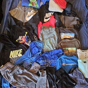 Nike Kids Hoodie - Black and White